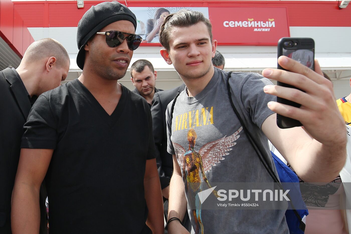 Ronaldinho visits Krasnodar