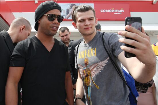 Ronaldinho visits Krasnodar
