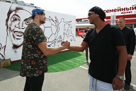 Ronaldinho visits Krasnodar