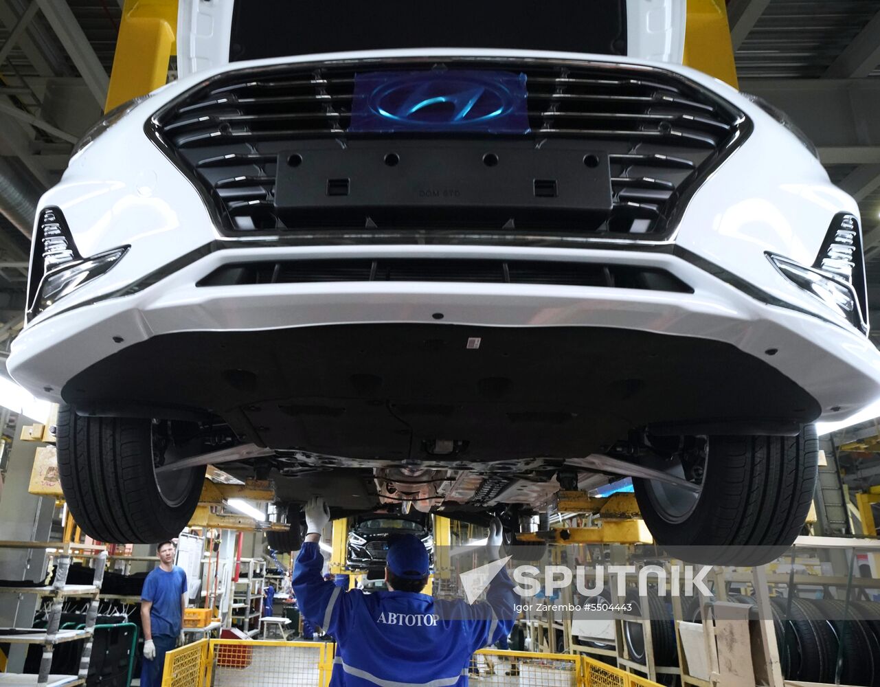 Hyundai Sonata car production in Kaliningrad