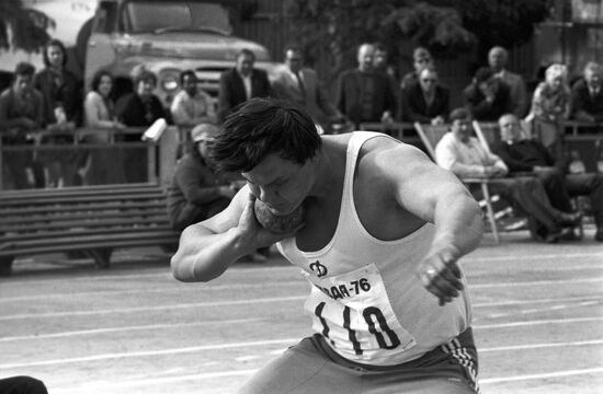 Track and field athlete Baryshnikov