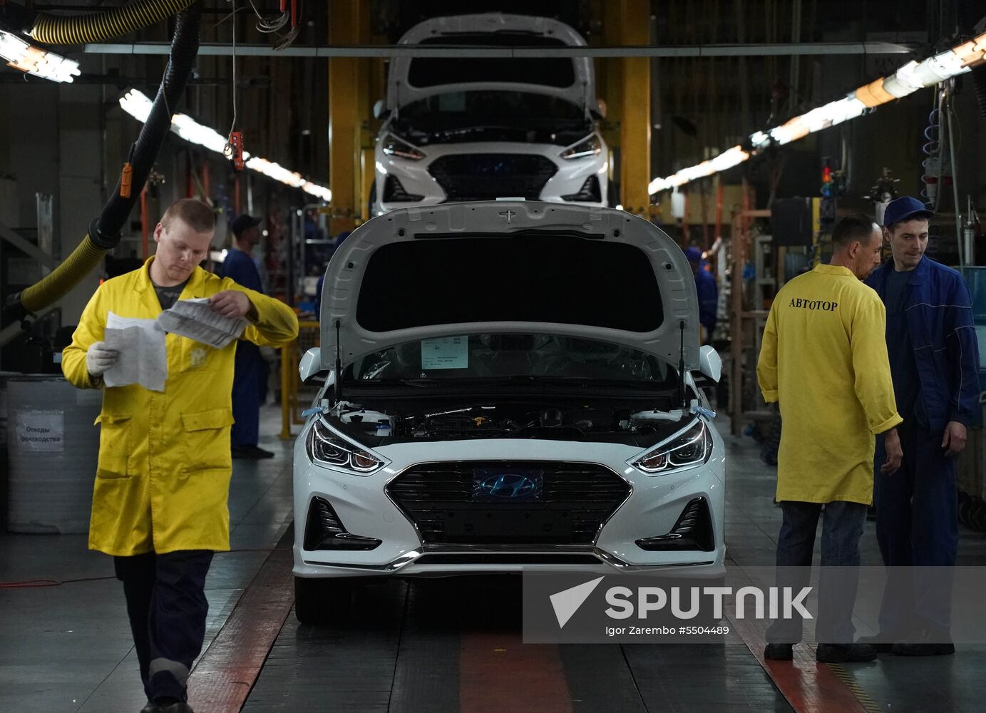 Hyundai Sonata car production in Kaliningrad