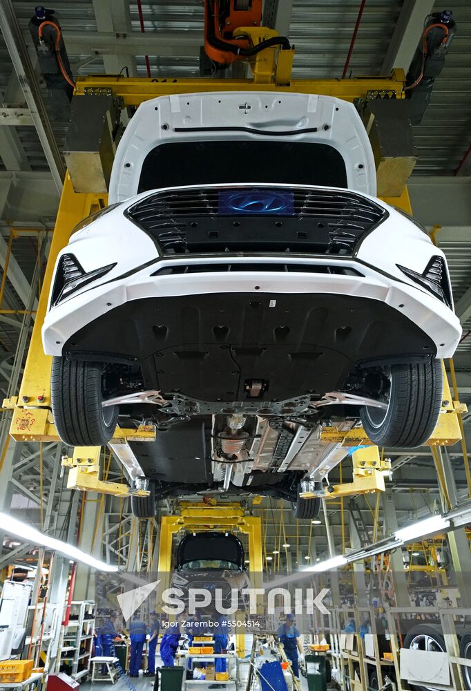 Hyundai Sonata car production in Kaliningrad