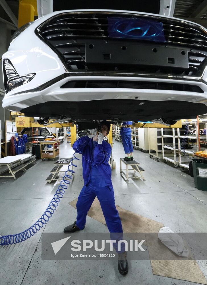 Hyundai Sonata car production in Kaliningrad