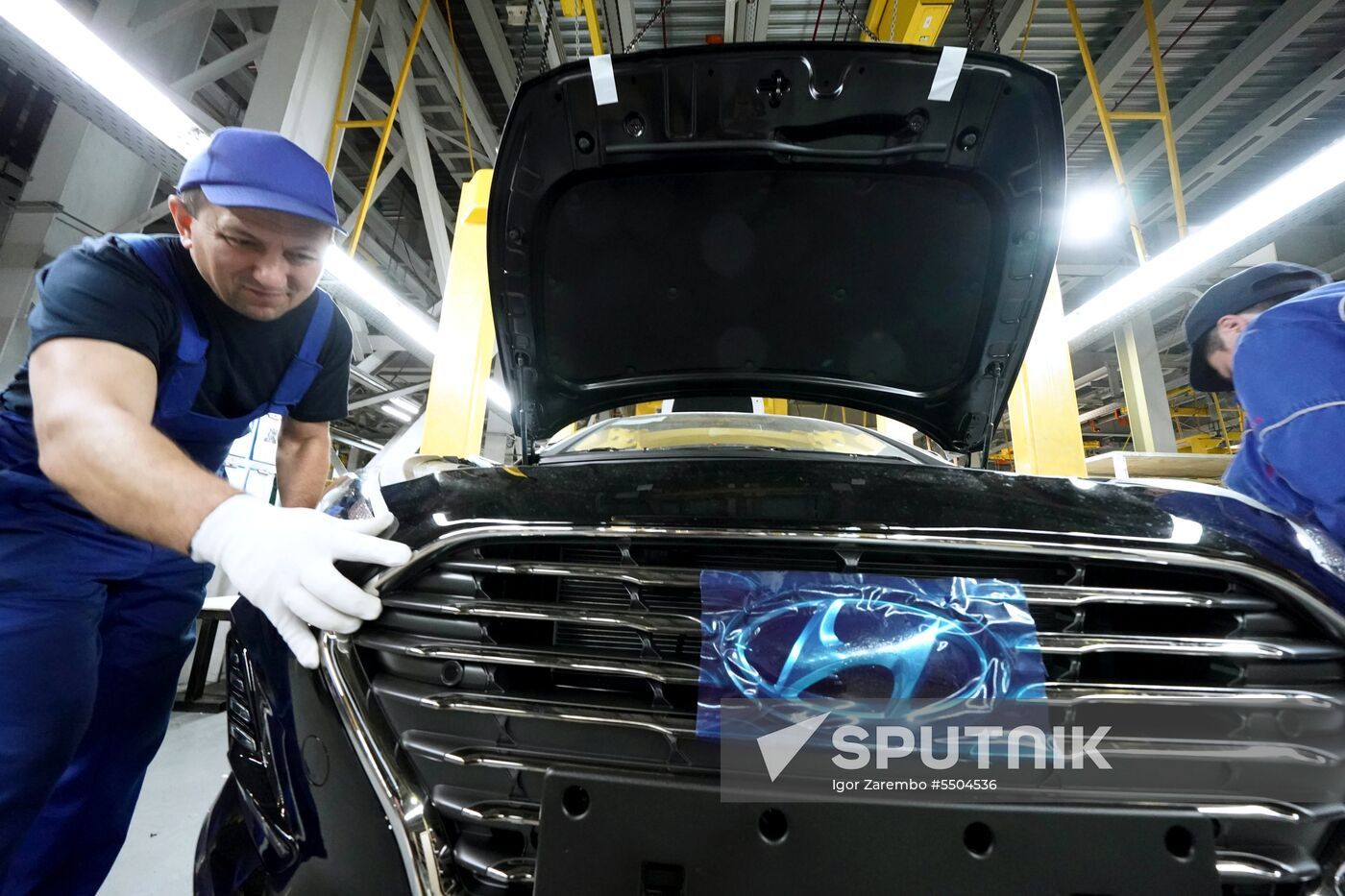 Hyundai Sonata car production in Kaliningrad