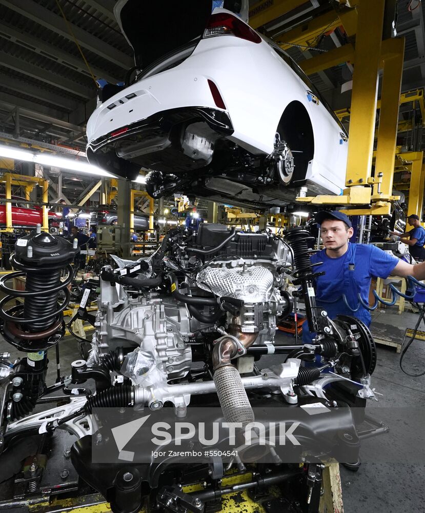 Hyundai Sonata car production in Kaliningrad