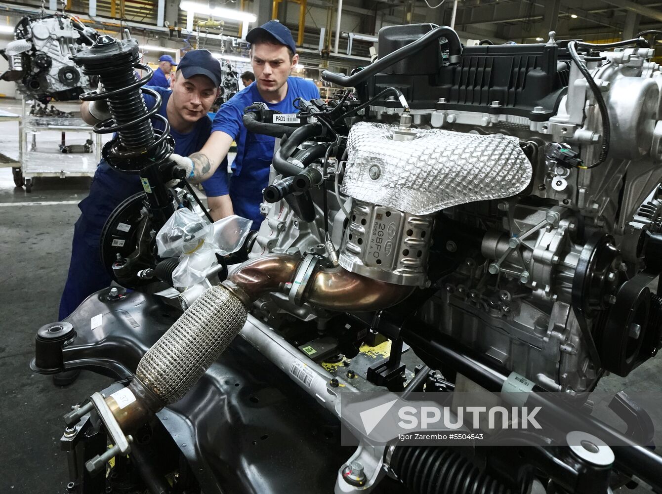 Hyundai Sonata car production in Kaliningrad