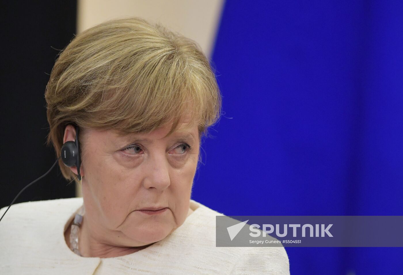 President Vladimir Putin meets with German Chancellor Angela Merkel