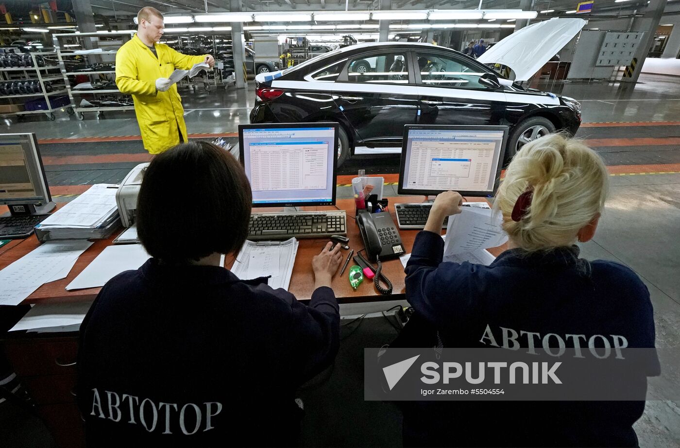 Hyundai Sonata car production in Kaliningrad