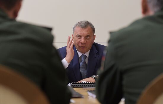 Russian President Vladimir Putin chairs meeting on military issues