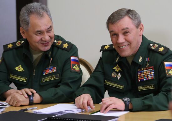 Russian President Vladimir Putin chairs meeting on military issues