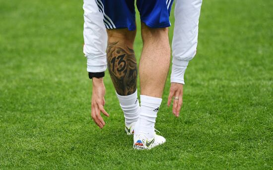 Football. Russian national team holds training session