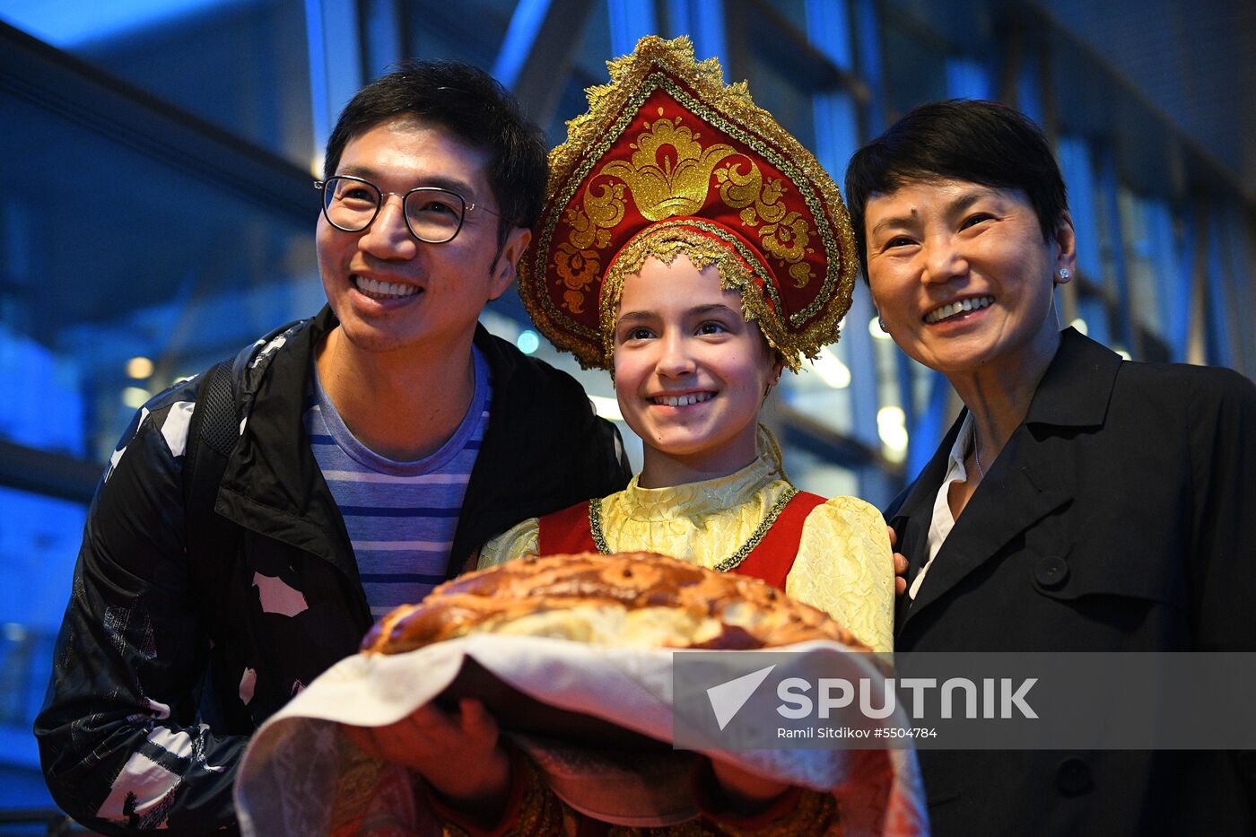 First Hong Kong Airlines flight arrives from Hong Kong in Moscow