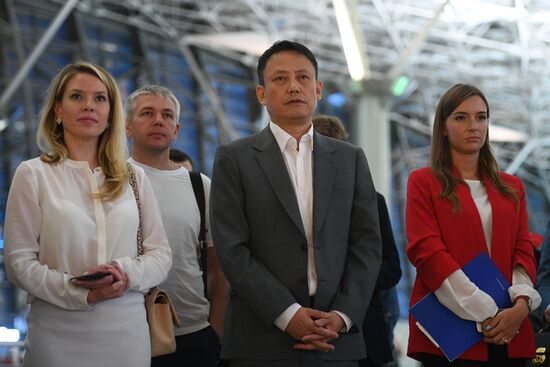 First Hong Kong Airlines flight arrives from Hong Kong in Moscow