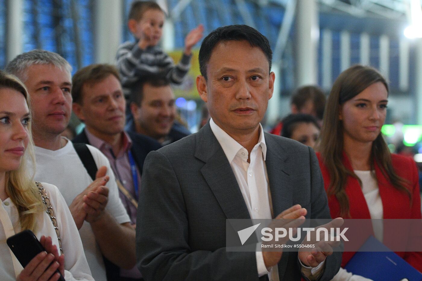 First Hong Kong Airlines flight arrives from Hong Kong in Moscow