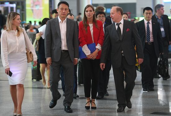 First Hong Kong Airlines flight arrives from Hong Kong in Moscow