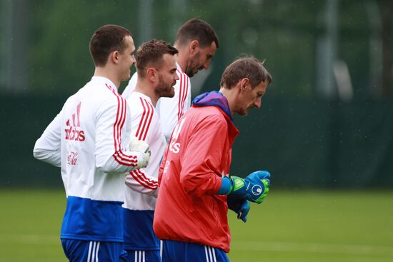 Football. Russian national team's training session