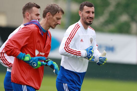 Football. Russian national team's training session