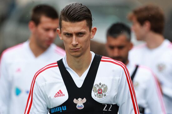 Football. Russian national team's training session