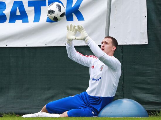 Football. Russian national team's training session