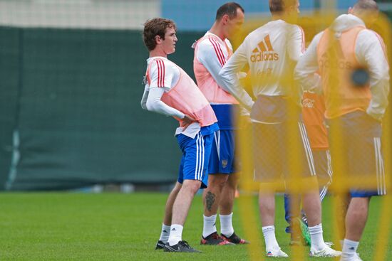 Football. Russian national team's training session