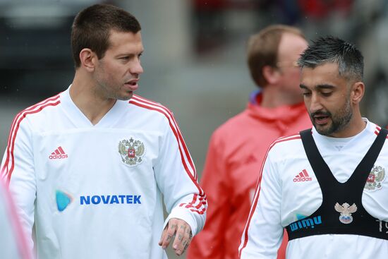 Football. Russian national team's training session