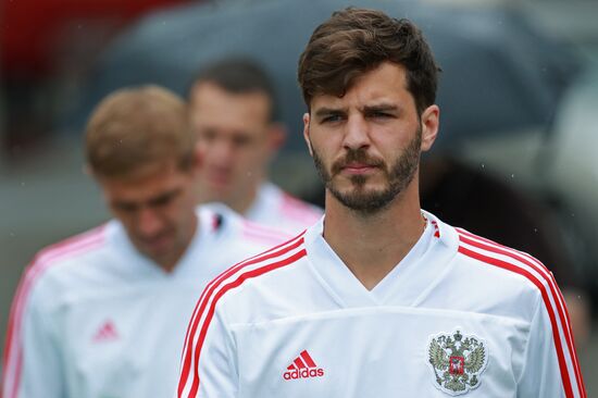 Football. Russian national team's training session