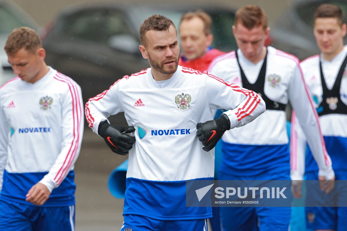 Football. Russian national team's training session