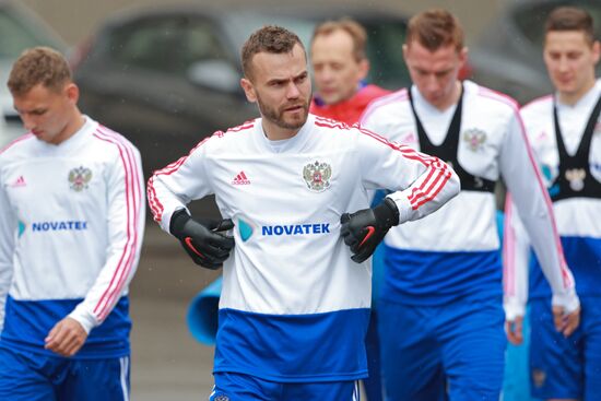 Football. Russian national team's training session