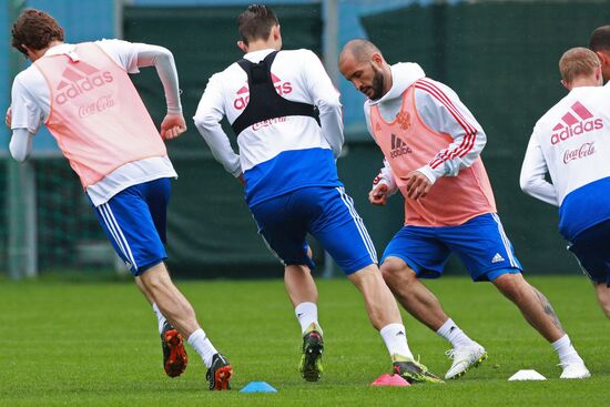 Football. Russian national team's training session