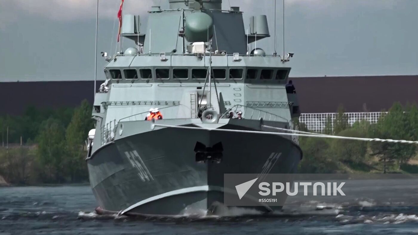 Project 22800 Karakurt-class missile corvette Uragan testing in Lake Ladoga