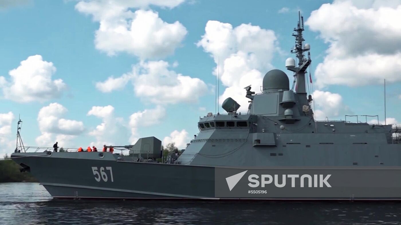 Project 22800 Karakurt-class missile corvette Uragan testing in Lake Ladoga