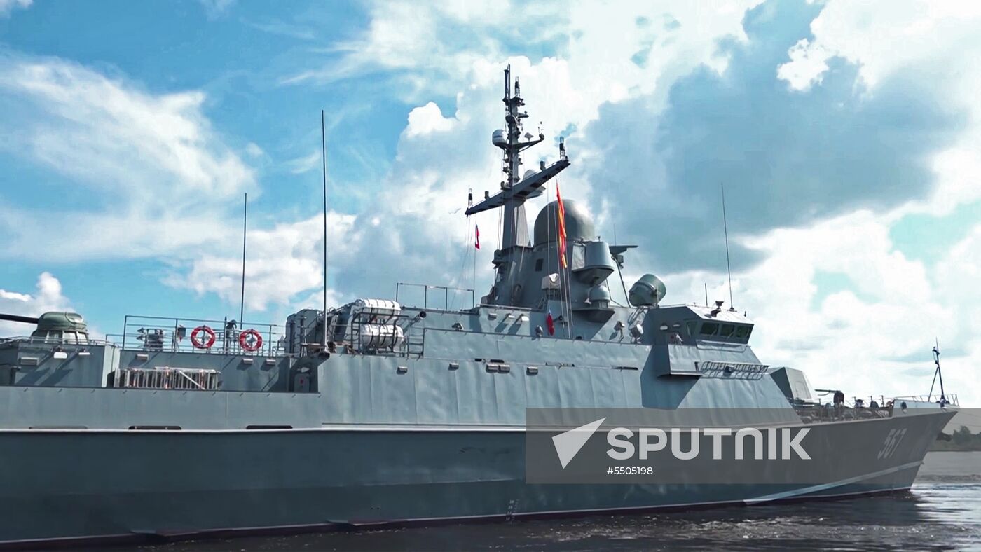 Project 22800 Karakurt-class missile corvette Uragan testing in Lake Ladoga