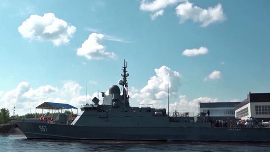 Project 22800 Karakurt-class missile corvette Uragan testing in Lake Ladoga