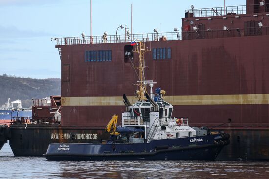 Akademik Lomonosov floating nuclear power plant welcomed in Murmansk