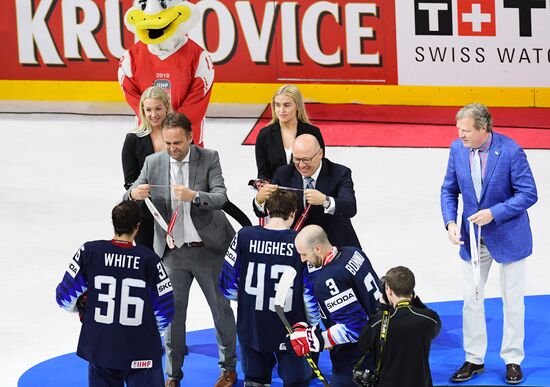 Ice hockey. 2018 IIHF World Championship. Bronze medal match