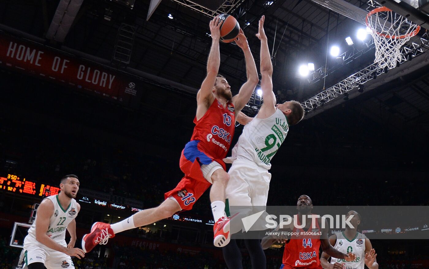 Basketball Euroleague. Final Four. Bronze medal match