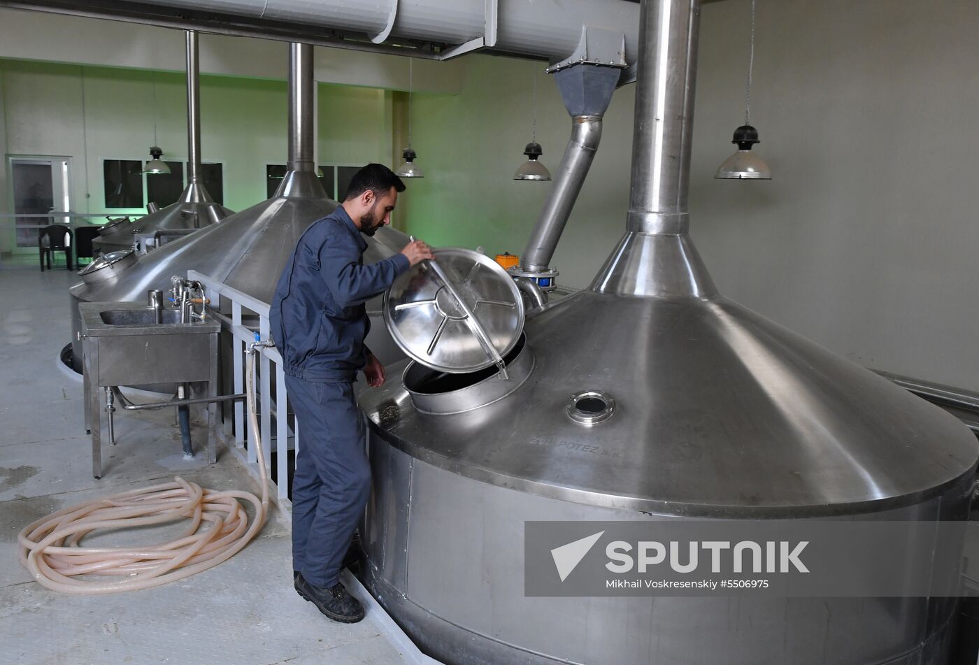 Beer factory outside Damascus