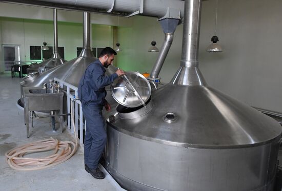 Beer factory outside Damascus