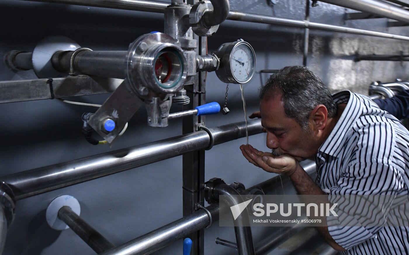 Beer factory outside Damascus