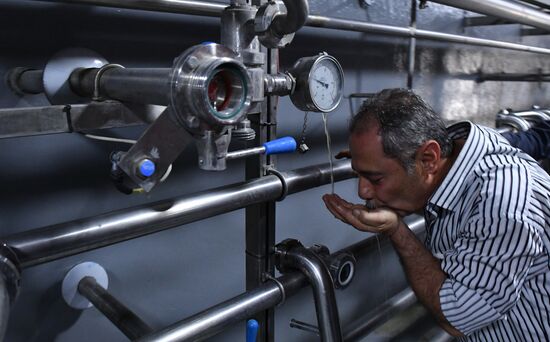 Beer factory outside Damascus
