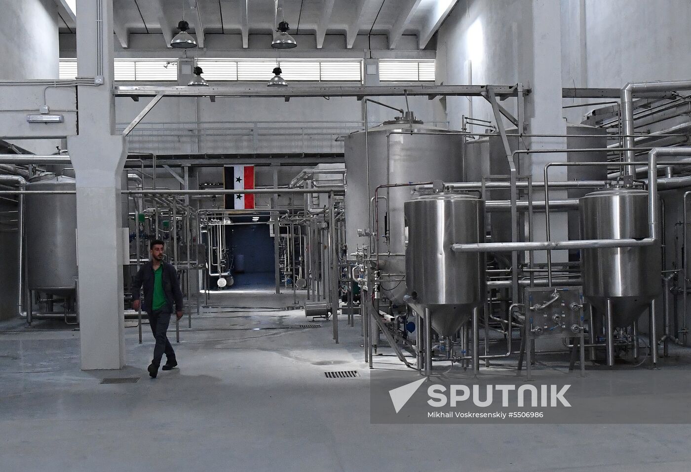 Beer factory outside Damascus
