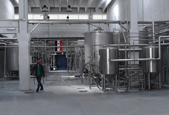 Beer factory outside Damascus