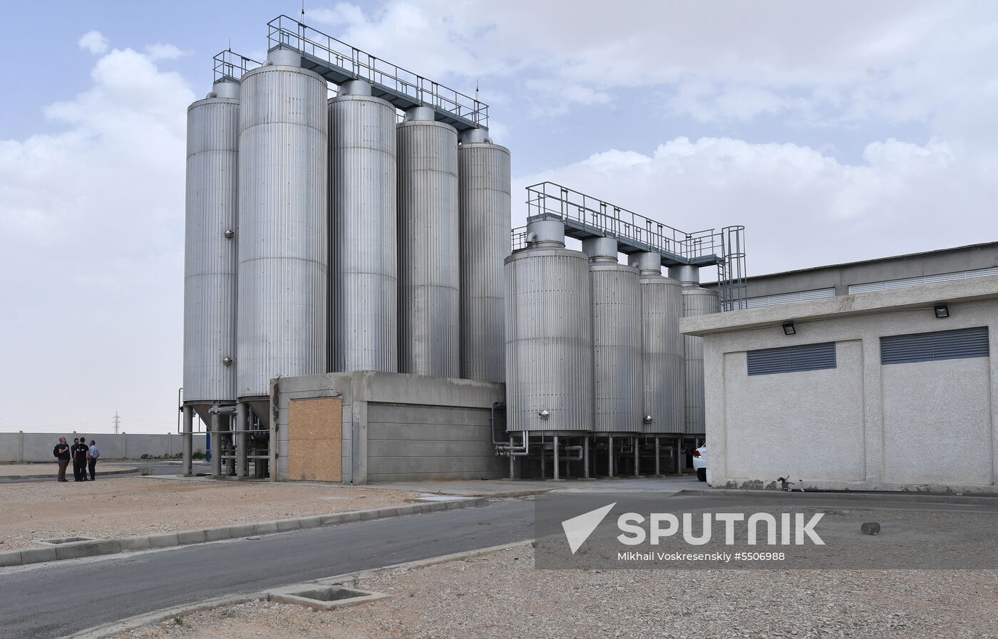 Beer factory outside Damascus