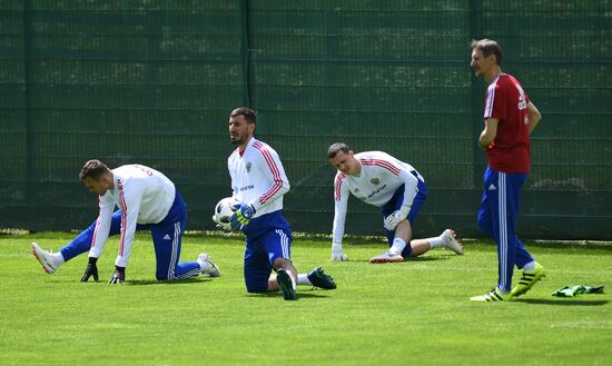 Football. National team's training camp