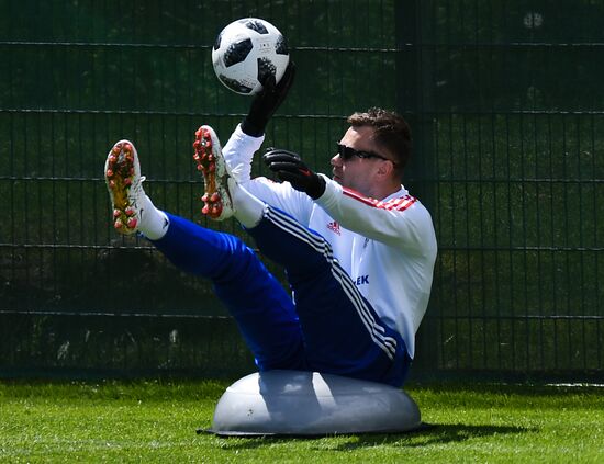 Football. National team's training camp