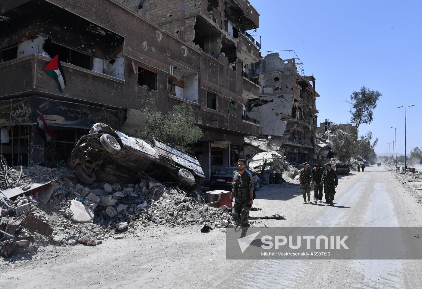 Syrian army frees Yarmouk Palestinian refugee camp in south of Damascus