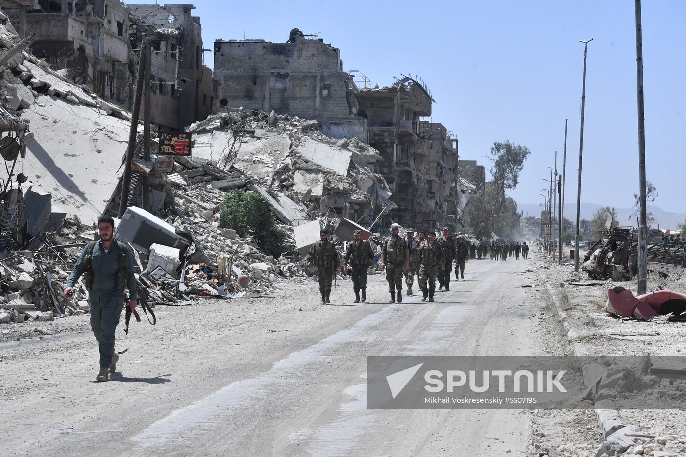 Syrian army frees Yarmouk Palestinian refugee camp in south of Damascus