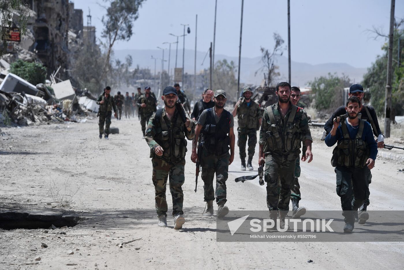 Syrian army frees Yarmouk Palestinian refugee camp in south of Damascus