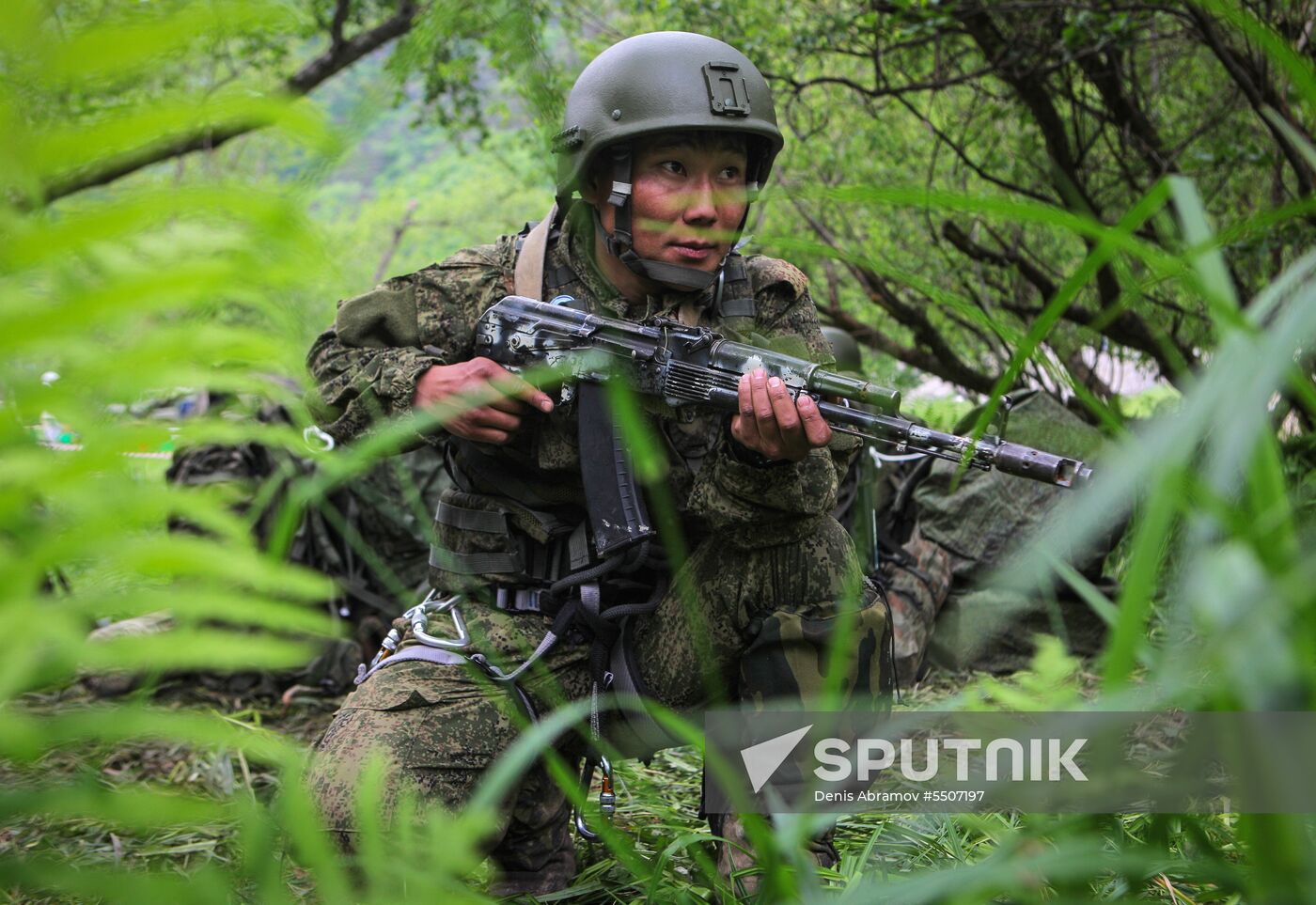 Military exercise in Arkhyz Mountains